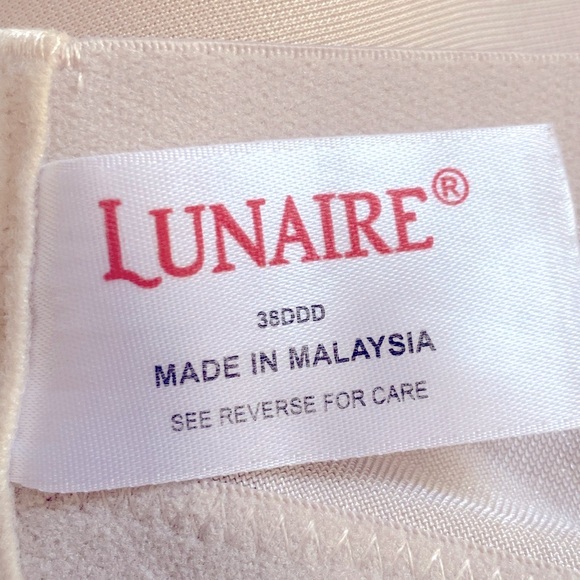 LUNAIRE Underwire Silk Spacer Bra Size 38DDD - Picture 6 of 6